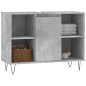 vidaXL Mueble de baño madera de ingeniería gris hormigón 80x33x60 cm