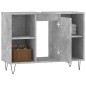 vidaXL Mueble de baño madera de ingeniería gris hormigón 80x33x60 cm
