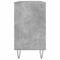 vidaXL Mueble de baño madera de ingeniería gris hormigón 80x33x60 cm