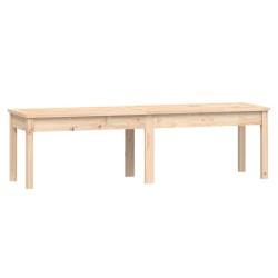 vidaXL Banco de jardín de 2 plazas madera maciza pino 159,5x44x45 cm