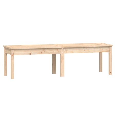 vidaXL Banco de jardín de 2 plazas madera maciza pino 159,5x44x45 cm