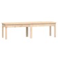 vidaXL Banco de jardín de 2 plazas madera maciza pino 159,5x44x45 cm