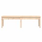 vidaXL Banco de jardín de 2 plazas madera maciza pino 159,5x44x45 cm