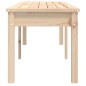 vidaXL Banco de jardín de 2 plazas madera maciza pino 159,5x44x45 cm