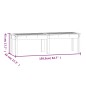 vidaXL Banco de jardín de 2 plazas madera maciza pino 159,5x44x45 cm