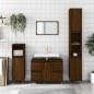 vidaXL Mueble de baño madera de ingeniería roble marrón 80x33x60 cm vidaXL Mueble de baño madera de ingeniería roble marrón 80x33x60 cm