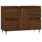 vidaXL Mueble de baño madera de ingeniería roble marrón 80x33x60 cm vidaXL Mueble de baño madera de ingeniería roble marrón 80x33x60 cm