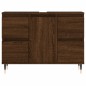 vidaXL Mueble de baño madera de ingeniería roble marrón 80x33x60 cm vidaXL Mueble de baño madera de ingeniería roble marrón 80x33x60 cm