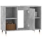 vidaXL Mueble de baño madera de ingeniería gris hormigón 80x33x60 cm vidaXL Mueble de baño madera de ingeniería gris hormigón 80x33x60 cm