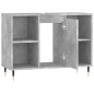 vidaXL Mueble de baño madera de ingeniería gris hormigón 80x33x60 cm vidaXL Mueble de baño madera de ingeniería gris hormigón 80x33x60 cm