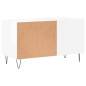 vidaXL Mueble de discos madera de ingeniería blanco brillo 85x38x48 cm vidaXL Mueble de discos madera de ingeniería blanco brillo 85x38x48 cm