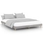 vidaXL Estructura de cama madera contrachapada gris Sonoma 200x200 cm