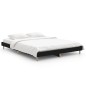 vidaXL Estructura de cama de madera contrachapada negra 140x190 cm
