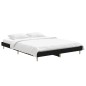 vidaXL Estructura de cama de madera contrachapada negra 140x190 cm