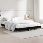 vidaXL Estructura de cama de madera contrachapada negra 140x190 cm