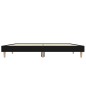 vidaXL Estructura de cama de madera contrachapada negra 140x190 cm