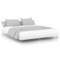 vidaXL Estructura de cama con LED madera maciza blanca 200x200 cm vidaXL Estructura de cama con LED madera maciza blanca 200x200 cm