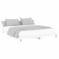vidaXL Estructura de cama con LED madera maciza blanca 200x200 cm vidaXL Estructura de cama con LED madera maciza blanca 200x200 cm
