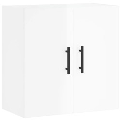 vidaXL Armario de pared madera de ingeniería blanco brillo 60x31x60 cm