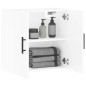 vidaXL Armario de pared madera de ingeniería blanco brillo 60x31x60 cm