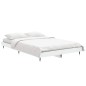 vidaXL Estructura de cama de madera contrachapada blanca 120x190 cm vidaXL Estructura de cama de madera contrachapada blanca 120x190 cm