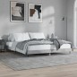 vidaXL Estructura de cama madera contrachapada gris hormigón 180x200cm vidaXL Estructura de cama madera contrachapada gris hormigón 180x200cm