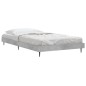 vidaXL Estructura de cama madera contrachapada gris hormigón 90x200cm vidaXL Estructura de cama madera contrachapada gris hormigón 90x200cm