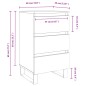 vidaXL Mesitas noche 2 uds madera ingeniería roble ahumado 40x35x69 cm vidaXL Mesitas noche 2 uds madera ingeniería roble ahumado 40x35x69 cm