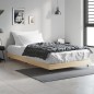 vidaXL Estructura de cama madera contrachapada roble Sonoma 90x200 cm vidaXL Estructura de cama madera contrachapada roble Sonoma 90x200 cm