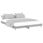 vidaXL Estructura de cama madera contrachapada gris Sonoma 120x200 cm vidaXL Estructura de cama madera contrachapada gris Sonoma 120x200 cm