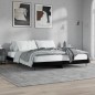 vidaXL Estructura de cama madera contrachapada negra 150x200 cm vidaXL Estructura de cama madera contrachapada negra 150x200 cm