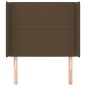 vidaXL Cabecero con orejas de tela marrón oscuro 83x16x118/128 cm vidaXL Cabecero con orejas de tela marrón oscuro 83x16x118/128 cm