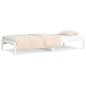 vidaXL Sofá cama madera maciza de pino blanco 90x200 cm vidaXL Sofá cama madera maciza de pino blanco 90x200 cm