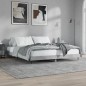 vidaXL Estructura de cama madera contrachapada gris hormigón 160x200cm