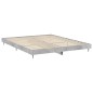vidaXL Estructura de cama madera contrachapada gris hormigón 160x200cm