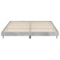 vidaXL Estructura de cama madera contrachapada gris hormigón 160x200cm