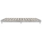vidaXL Estructura de cama madera contrachapada gris hormigón 160x200cm