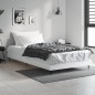 vidaXL Estructura de cama madera contrachapada blanca 90x190 cm vidaXL Estructura de cama madera contrachapada blanca 90x190 cm