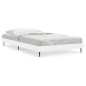 vidaXL Estructura de cama madera contrachapada blanca 90x190 cm vidaXL Estructura de cama madera contrachapada blanca 90x190 cm