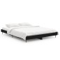 vidaXL Estructura de cama madera contrachapada negra 135x190 cm