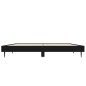 vidaXL Estructura de cama madera contrachapada negra 135x190 cm