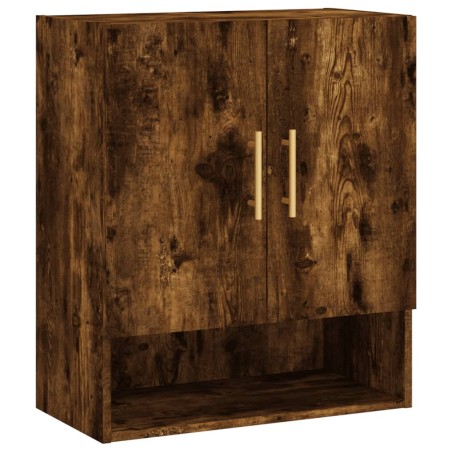 vidaXL Armario de pared madera de ingeniería roble ahumado 60x31x70 cm