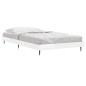 vidaXL Estructura de cama madera contrachapada blanco brillo 90x190 cm vidaXL Estructura de cama madera contrachapada blanco brillo 90x190 cm