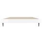 vidaXL Estructura de cama madera contrachapada blanco brillo 90x190 cm vidaXL Estructura de cama madera contrachapada blanco brillo 90x190 cm
