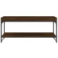 vidaXL Mesa de centro madera de ingeniería marrón roble 100x49x45 cm