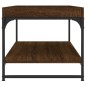 vidaXL Mesa de centro madera de ingeniería marrón roble 100x49x45 cm