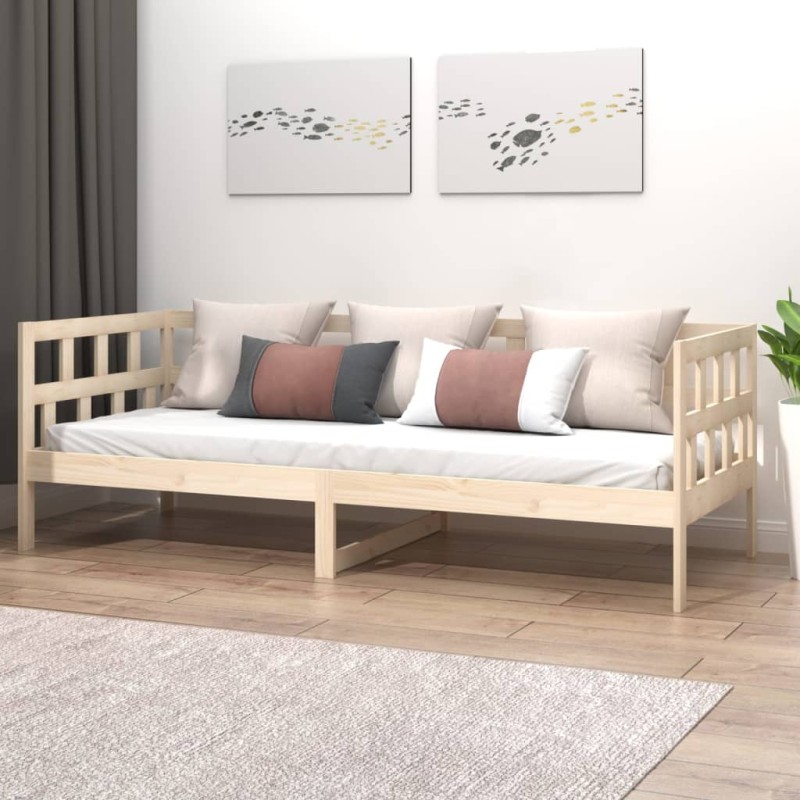 vidaXL Sofá cama madera maciza de pino 80x200 cm vidaXL Sofá cama madera maciza de pino 80x200 cm