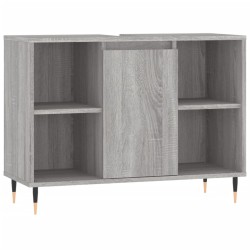 vidaXL Mueble de baño madera de ingeniería gris Sonoma 80x33x60 cm