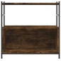 vidaXL Estantería hierro madera ingeniería roble ahumado 80x30x78,5 cm vidaXL Estantería hierro madera ingeniería roble ahumado 80x30x78,5 cm