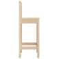 vidaXL Taburetes de cocina 2 uds madera maciza de pino 40x41,5x112 cm vidaXL Taburetes de cocina 2 uds madera maciza de pino 40x41,5x112 cm